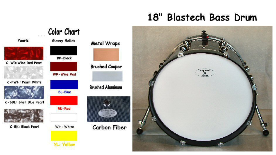 Blastech Bass Drum 18"X12" 
